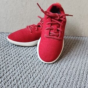 ALLBIRDS Women's Merino Wool Runner Sneaker Tie Uppers Red Size US 6